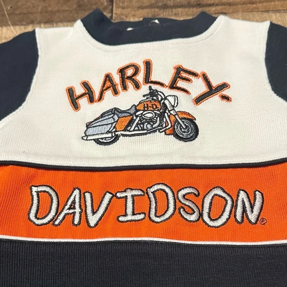 Harley Davidson Vintage Baby One Piece Sweater - Picture 4 of 6